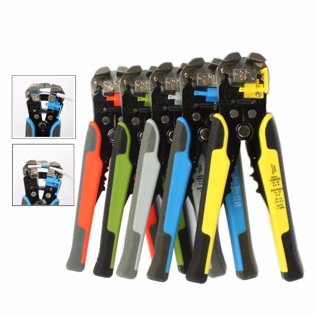 

0.2-6.0mm2 Cable Wire Stripper Cutter Crimper Automatic Multifunctional plier TAB Terminal Crimping Stripping Pliers Tools