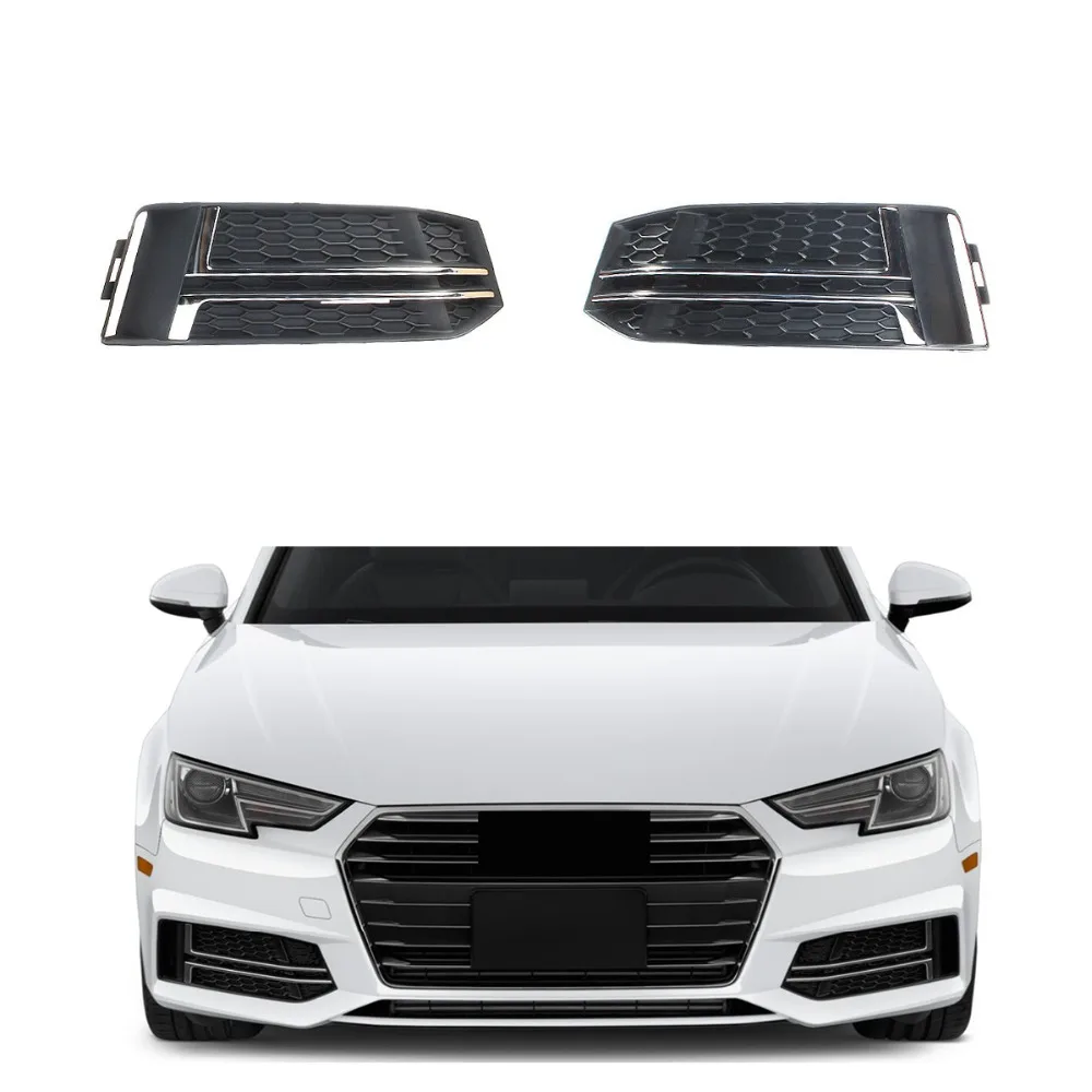 

Chrome Left Right Fog Light Grille For AUDI S4 A4 S-Line B9 2017-2018 No Hole 8W0 807 681 L 8W0 807 682 L/K/H/G/F