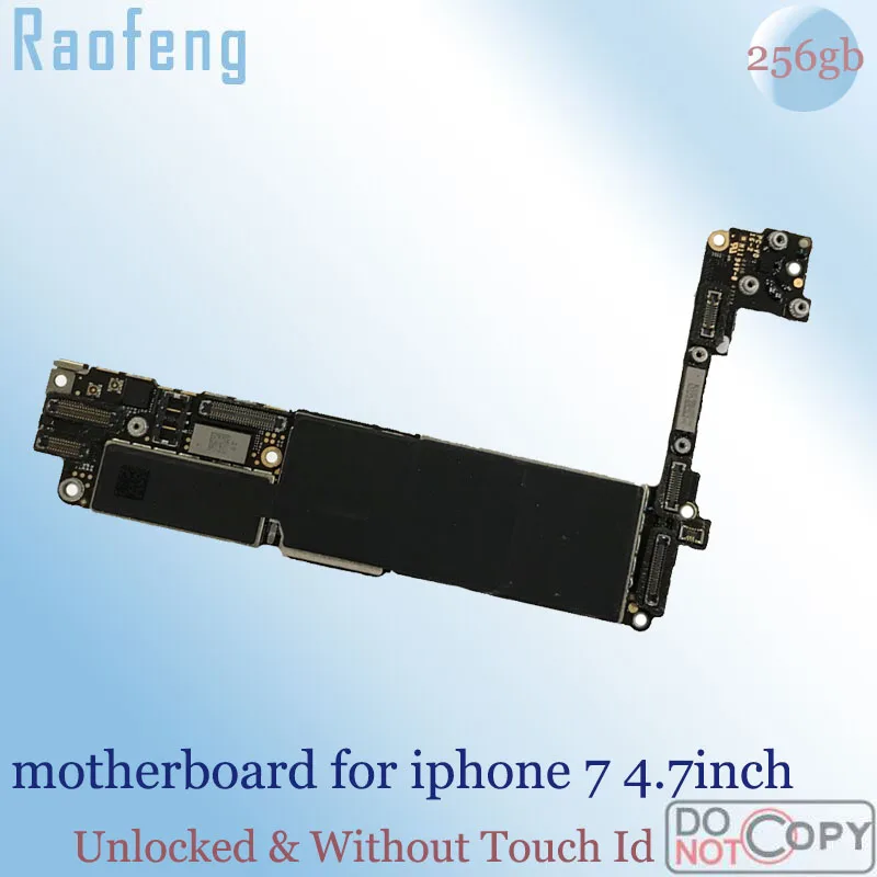 

Raofeng 256gb Without Touch ID suit ios motherboard for Iphone 7 4.7inch mainboard Unlocked & Used With Chips logic board