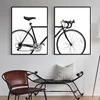 Minimalist Bike Print Bicycle Wall Art Canvas