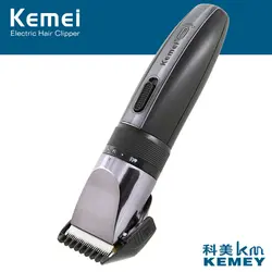 Kemei Перезаряжаемые электрическая стрижка машина для 110 В-240 В Профессиональный Беспроводная Машинка для стрижки волос Электрический