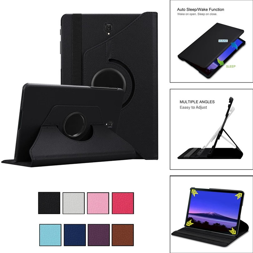 

10.5 Tablet Case For Samsung Galaxy Tab S4 T830 /T835 Tablet Rotating 360 Smart Stand Case Cover A30