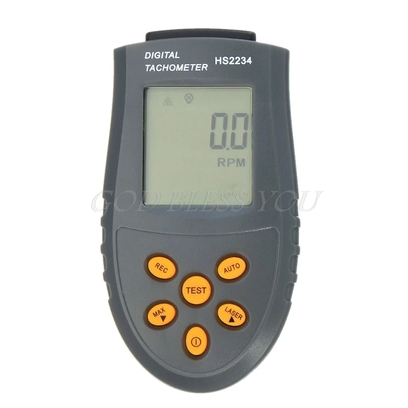 Digital Tachometer RPM Rotation Speed Gauge Meter Tester Revolution