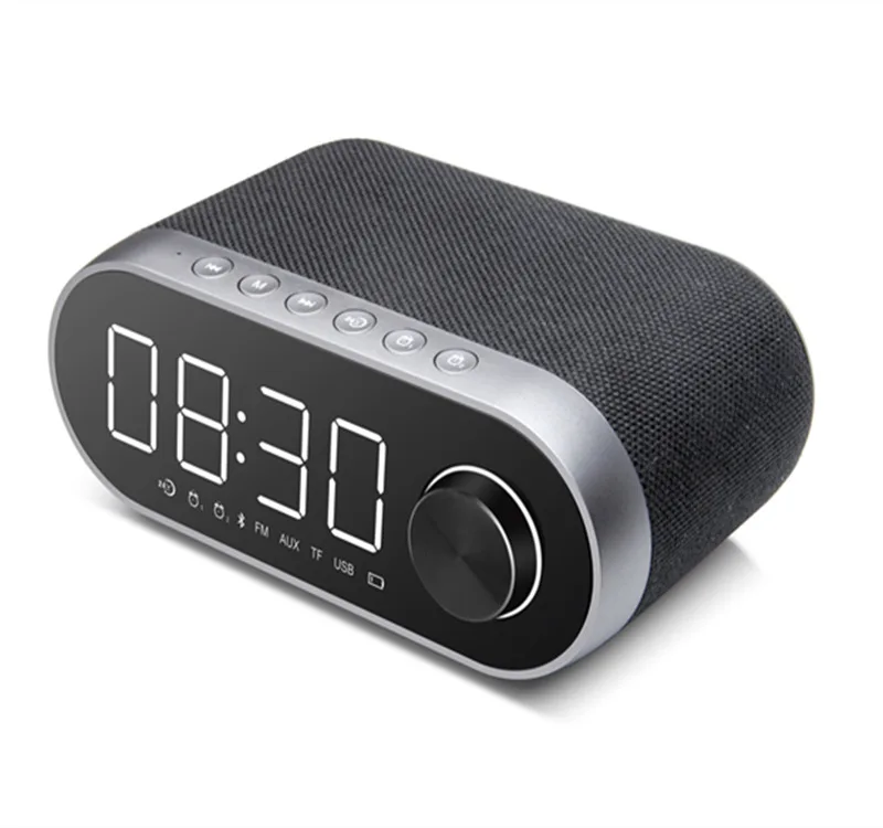 

LP-C12 Bluetooth Speaker Wireless Portable LED Alarm Clock with time projection portable Speaker best selling 2018 products