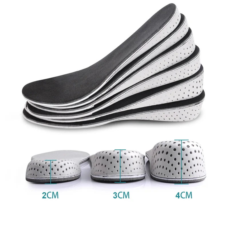 

1 Pair Shoe Insoles Breathable Half Insole Heighten Heel Insert Sports Shoes Pad Cushion Unisex 2-4cm Height Increase Insoles
