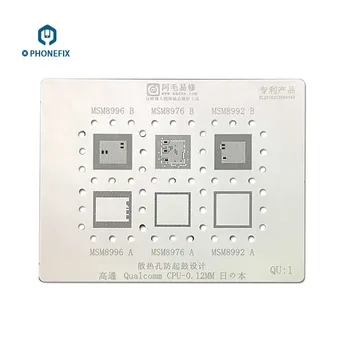 

PHONEFIX High Quality BGA Reballing Stencils Template MSM8996 MSM7225A MSM8953 MSM8994 Universal Phone Motherboard Repair Tool