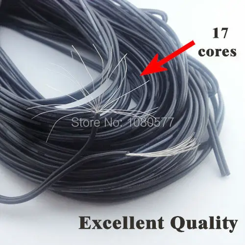 20 метров 2pin Луженая Медь Черный кабель, 22awg ПВХ изолированный Удлинительный кабель, отличное качество