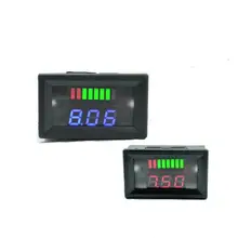 Светодиодный индикатор 12 В свинцово-кислотная батарея Емкость Тестер Вольтметр обратная защита