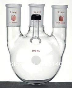 

F71841L Flask, Round bottom,4-neck, With threaded side Arm, Capacity:1000ml, Center joint:29/42, Side Joint:24/40