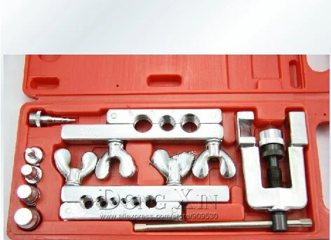 Thorstone 10Pcs Flaring-Swaging Tool Kit Include Tubing Cutter/&Ratchet Wrench,for HVAC,Tubing,Copper Pipe Flaring