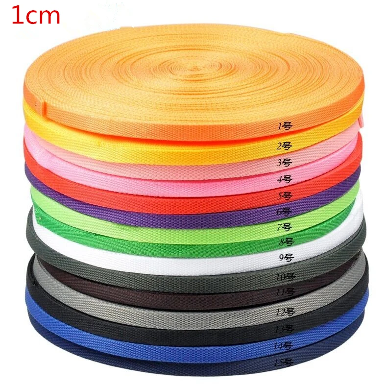 1cm45metersColorfulPolypropylenebingribbonstrapsbiastapesPPbingforhandmade