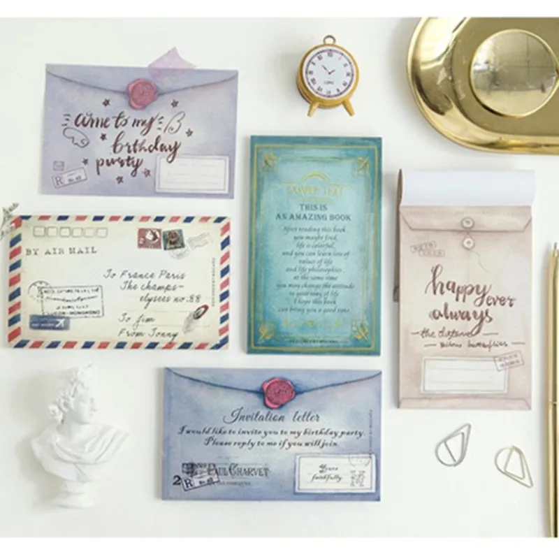 

Mo.Card Retro letter notepad paper message note Memo pad