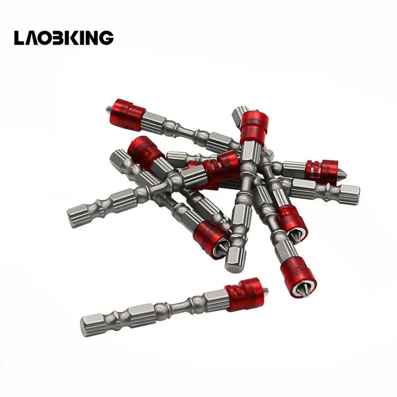 

5pcs Mayitr PH2 Magnetic Screwdriver Bit Anti-Slip S2 Steel Electric Screw Driver Set 1/4" Hex Shank Single Head Power Tools