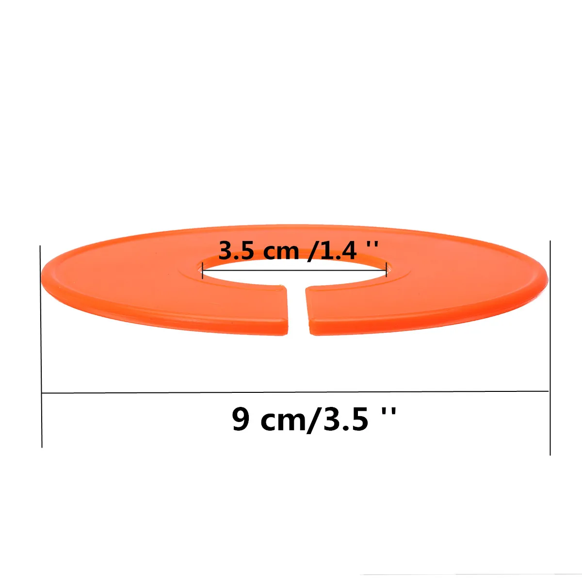 12 шт. пластиковая одежда круглый шкаф кольцевые вешалки бирки с размерами этикетки для одежды Размер маркировочное кольцо подходит Круглый или квадратный многоцветный