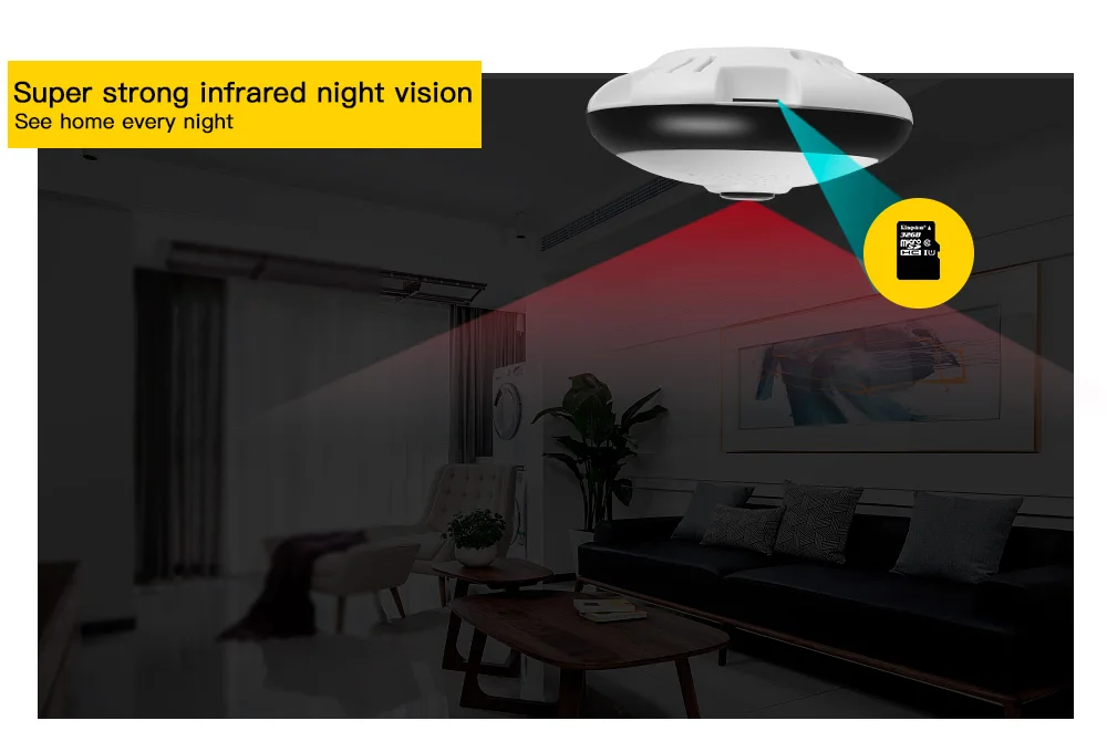 wifi wireless Panoramic Security IP Camera (4)