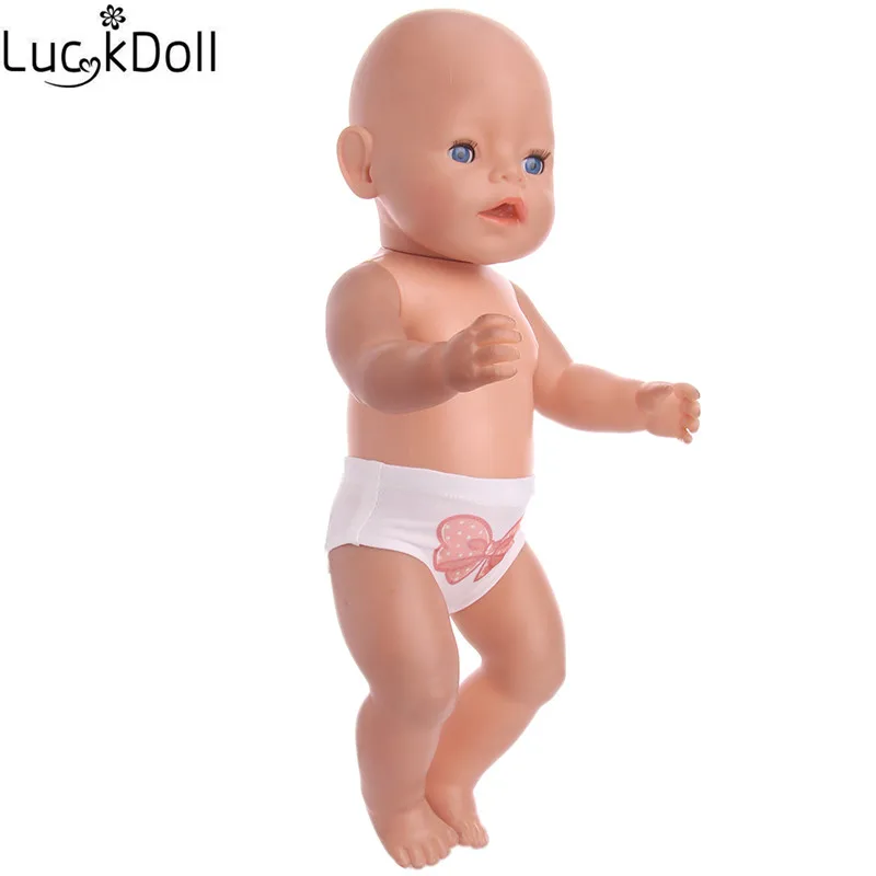 Luckdoll новые кукольные аксессуары мультфильм трусики подходят 43 см кукла, лучший подарок для детей