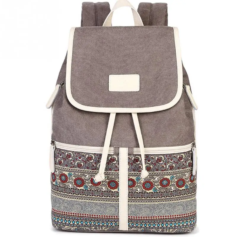 

Retro Ethnic Canvas Floral Printed Backpack School Bags for Teenage Girls Laptop Backpack Bagpack Travel Rucksack Mochila Mujer