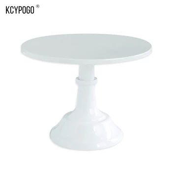 

White 8-inch wedding festival cake stand or Round dessert tray ,Will not drop paint ,Smooth and durable metal cake rack