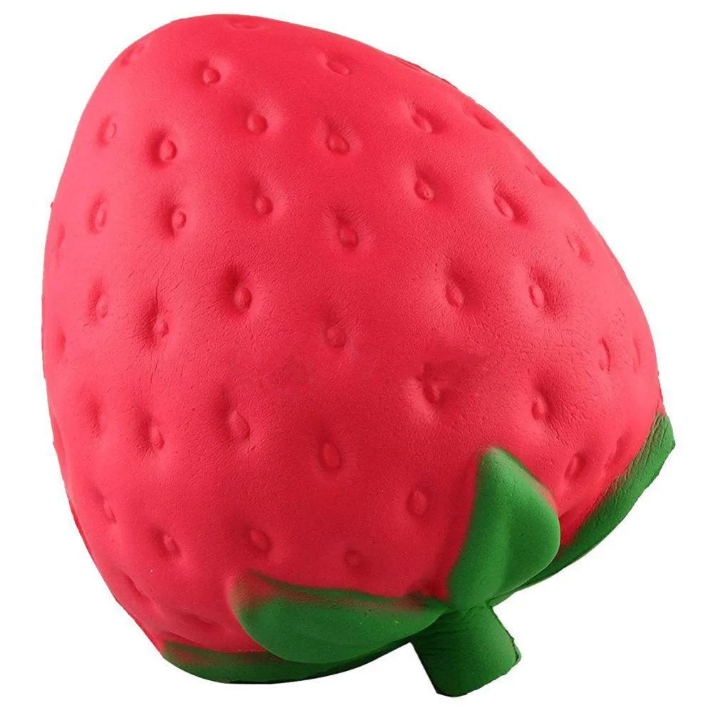 

Squishy Strawberry cheap Slow Rising Squeeze Phone Strap Charm Pendant Squishes Simulation soft Scented Kid Toy Gift Collections