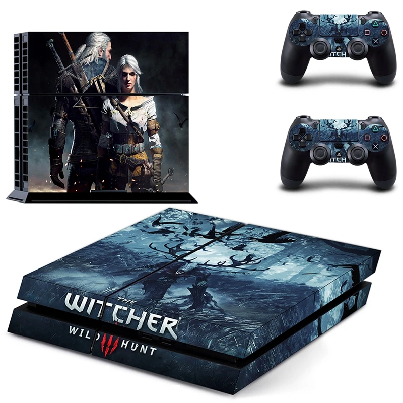 Ps4 Sticker The Witcher 3 - Wild Hunt Skin Stickers Play Station 4 Console Controller Cover Vinly Decals - Stickers - AliExpress