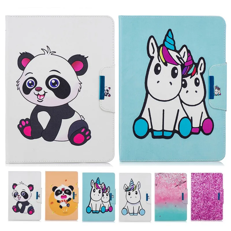 

For Samsung Galaxy Tab A 9.7 T550 T555 P550 SM-T550 SM-T555 Smart Tablet Fashion Panda Unicorn Cover Funda For Samsung Tab A 9.7