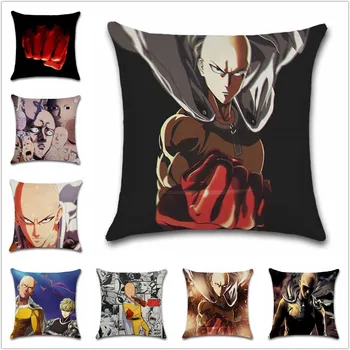 

Interest of hero Saitama One Punch cushion covers Decor Chair seat sofa Decoration Home house friend kids pillowcase room gift