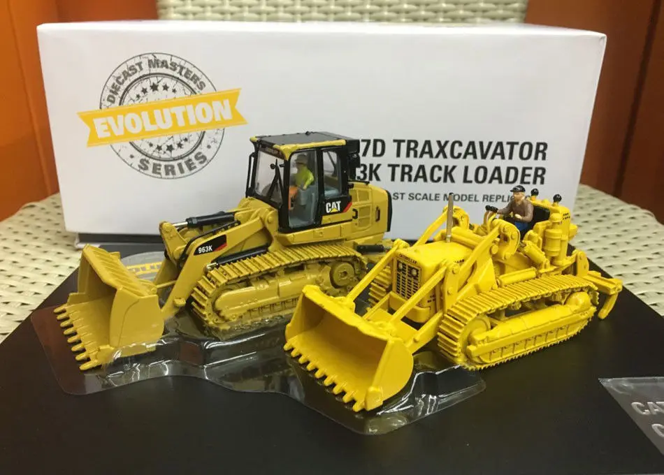 Evolution Cat 977D траккаватор+ 963 K гусеничный погрузчик 1:50 бренд Diecast Masters DM85559