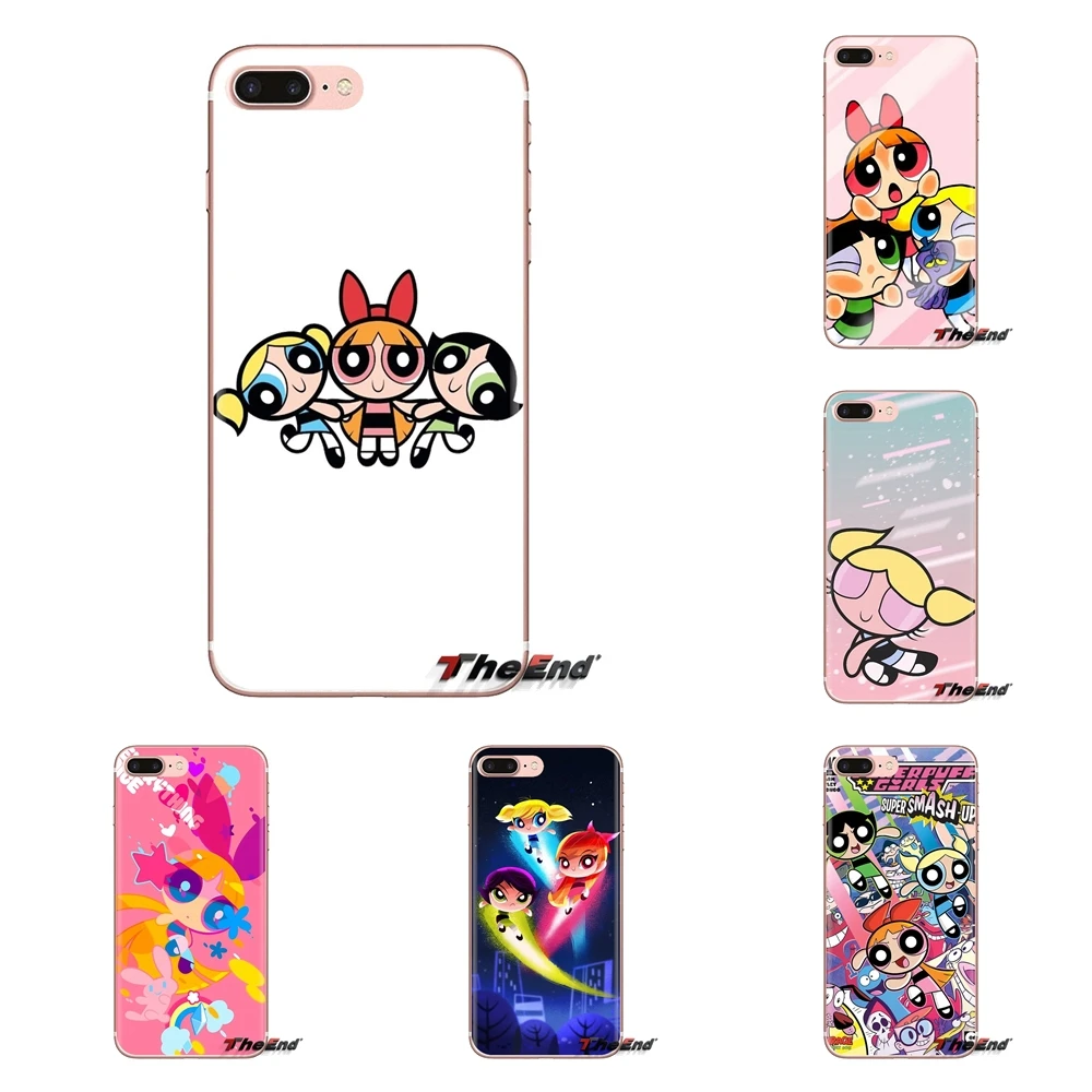 

For LG G3 G4 Mini G5 G6 G7 Q6 Q7 Q8 Q9 V10 V20 V30 X Power 2 3 K10 K4 K8 2017 Soft Transparent Shell Covers The Powerpuff Girls