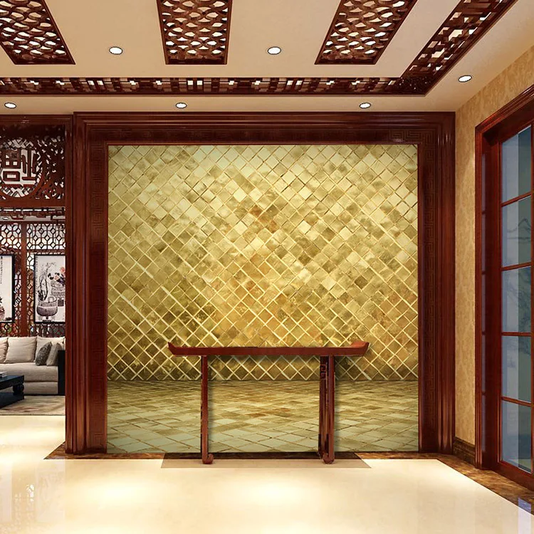 Custom Upscale Atmosphere Lingge Golden Brick 3D Wallpaper for Walls Bedroom 3D Wall Paper Murals Living Room TV Backdrop Hotel Custom Upscale Atmosphere Lingge Golden Brick 3D Wallpaper for Walls Bedroom 3D Wall Paper Murals Living Room TV Backdrop Hotel