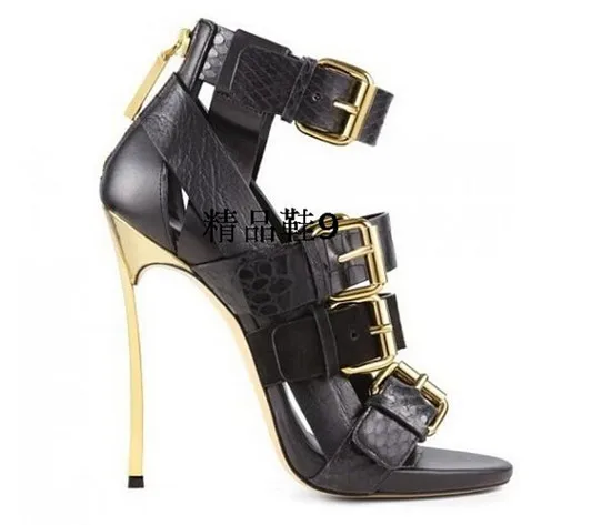 Sexy Four Buckle Strappy High Heels Women Sandals Boots Gladiator Sandals Women Boots Ladies Shoes Woman Pumps Sandalias Mujer (13)