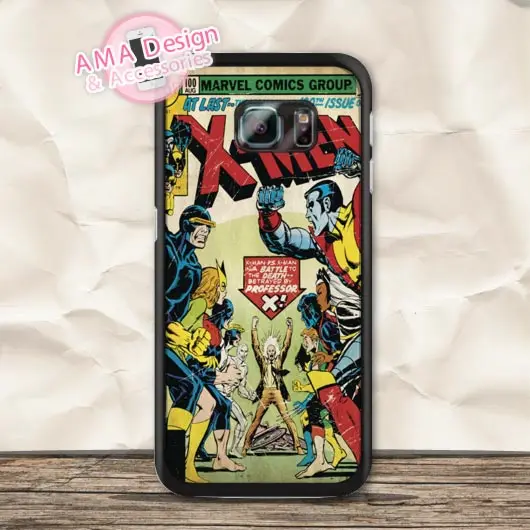 Retro Heroes X Men Cover Case For Galaxy S9 S8 S7 S6 Edge Plus S5 mini