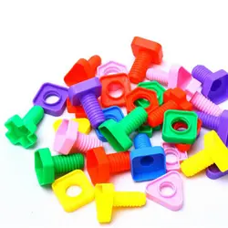 Новый 16 пар винты пластиковая втулка матча фигуры детей Управление игрушка-головоломка игрушечные Весы Модель