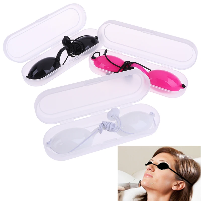 Безопасность защитные очки Мягкая силиконовая повязка Регулируемые очки Защита лазер красоты наглазник 3 цвета