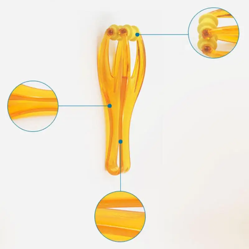 Массажер для рук и пальцев, двойной роликовый шарнир, расслабляющий, для красоты, для ногтей, пластиковый массажный инструмент