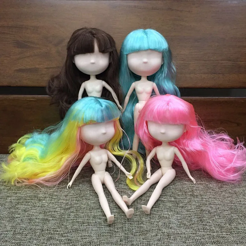 

Free shipping Nude doll the same as Blyth Factory doll Suitable For Dress up by yourself DIY Change BJD Toy makeup doll