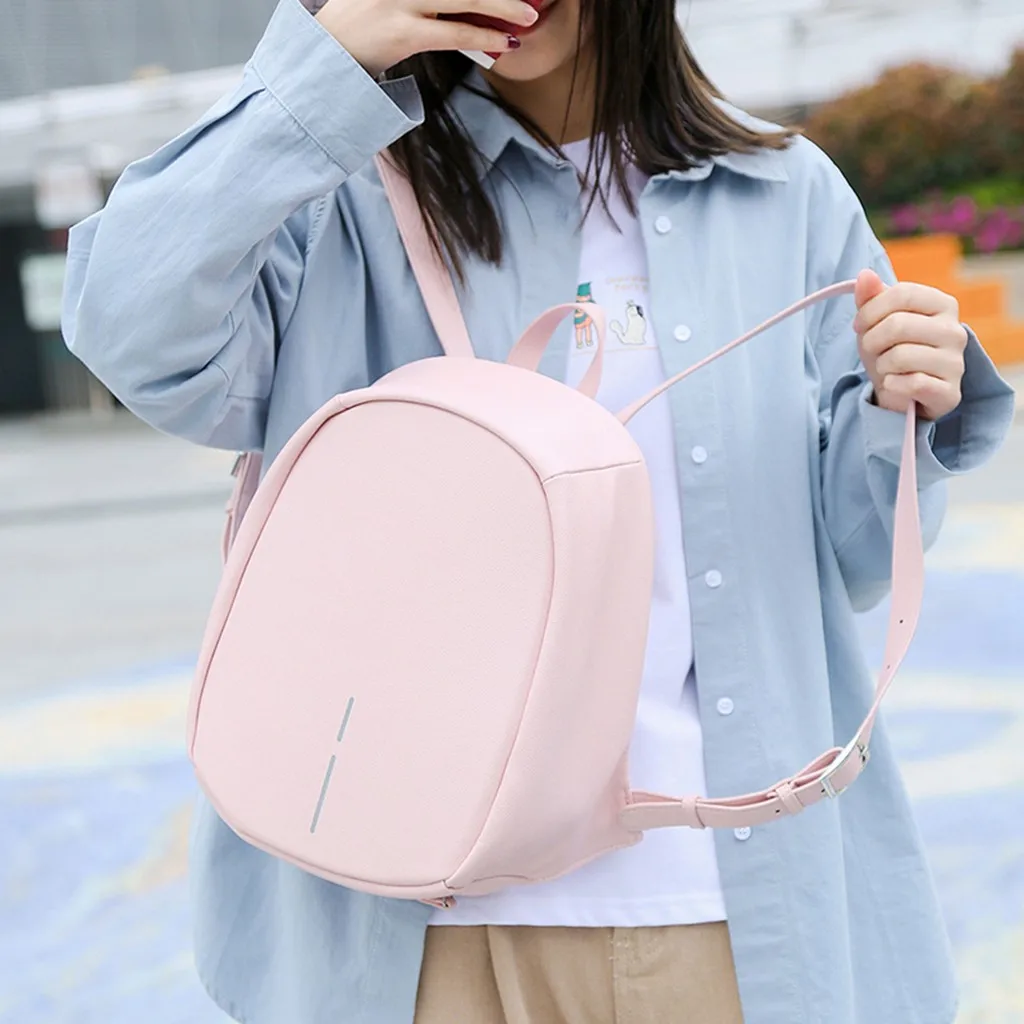 

2019 new arrival Women Shoulders Solid color Small Backpack Night Reflection Purse Mobile Phone zipper Bag mochila mujer May28