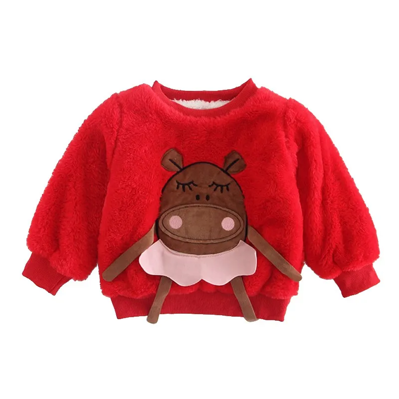

Baby Boys Girls Fleece Hoody 2018 New Arrival Spring Long Sleeve Cartoon Pullover Children Clothing Kids boy Sweatershirt
