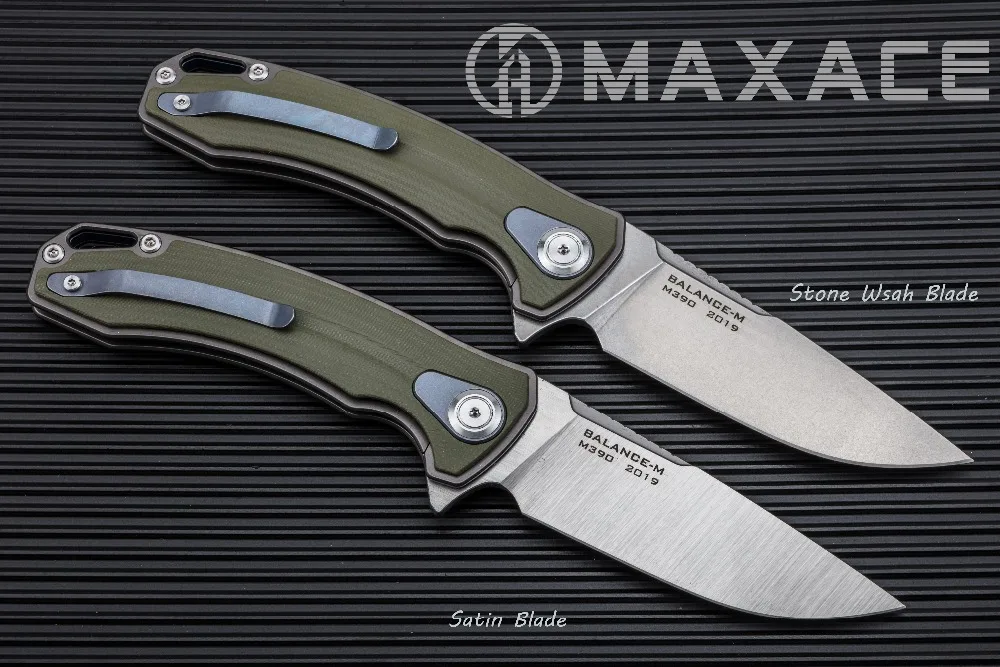 MAXACE баланс-М складной карманный нож Походный нож M390 стальной атласный нож