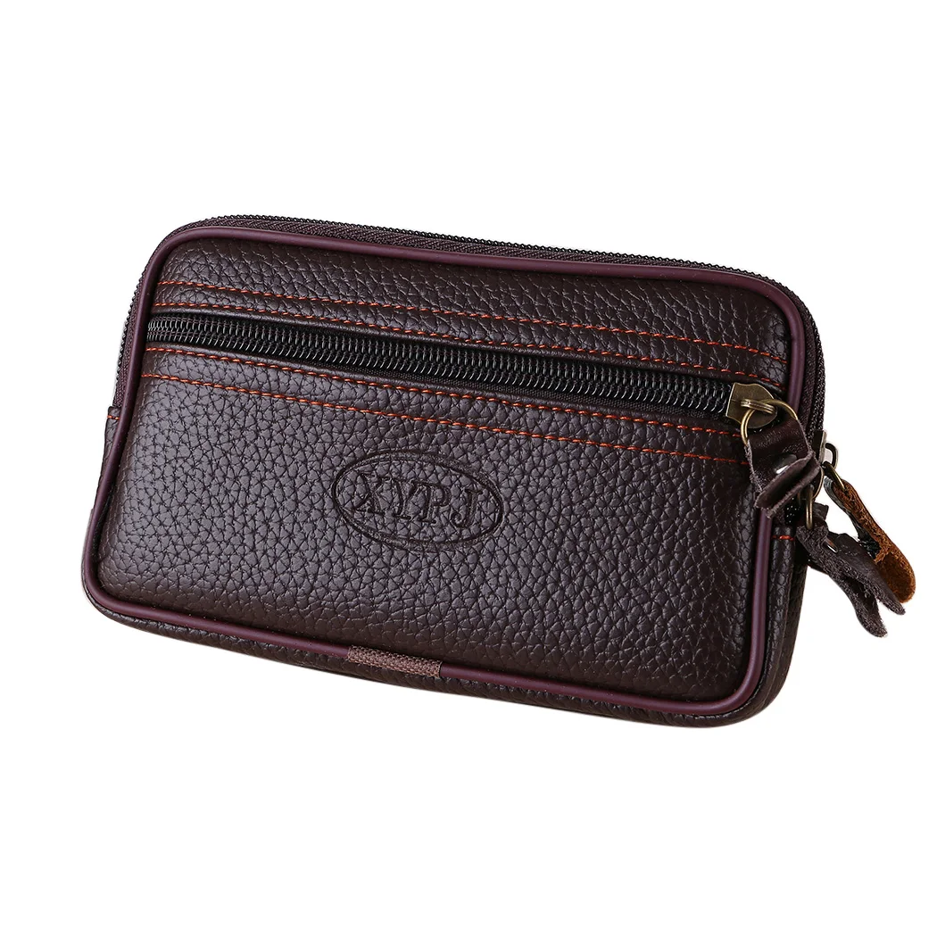 

2018 Unisex Leather Wallet Women Men Zipper Long Wallet Male Small Coin Pockets Slim Mini Wallet Card Holder Purse