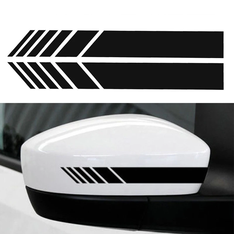 

IZTOSS 2pcs Set Car Styling Auto SUV Vinyl Graphic Car Sticker Rearview Mirror Side Decal Stripe DIY Car Body Decals