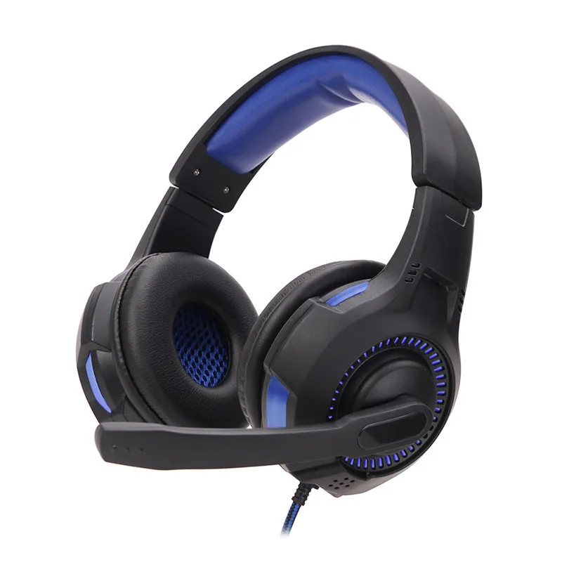 blue led headset