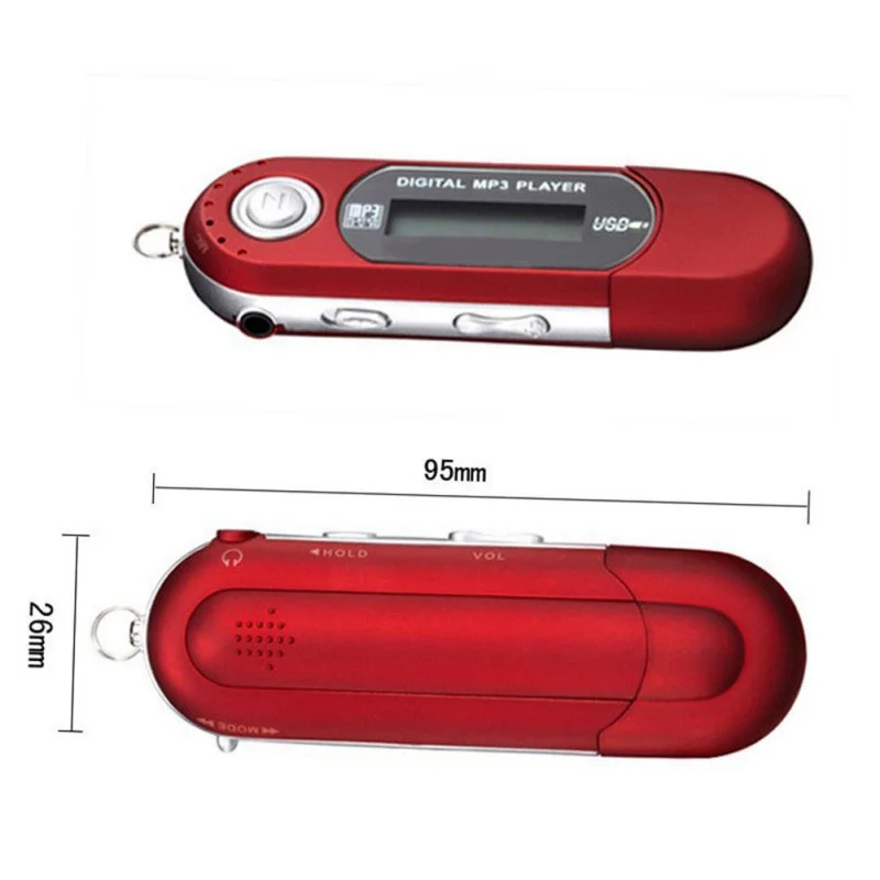 Портативная USB вспышка MP3-плеер ЖК-экран поддержка вспышки 32 Гб TF слот для карт цифровой MP3 музыкальный плеер fm-радио