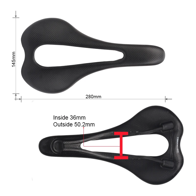 BIKEIN полностью 3k карбоновое седло MTB матовое черное Велосипедное Сиденье для шоссейного велосипеда сверхлегкие детали для горного велосипеда коврик для переднего сиденья 120 г