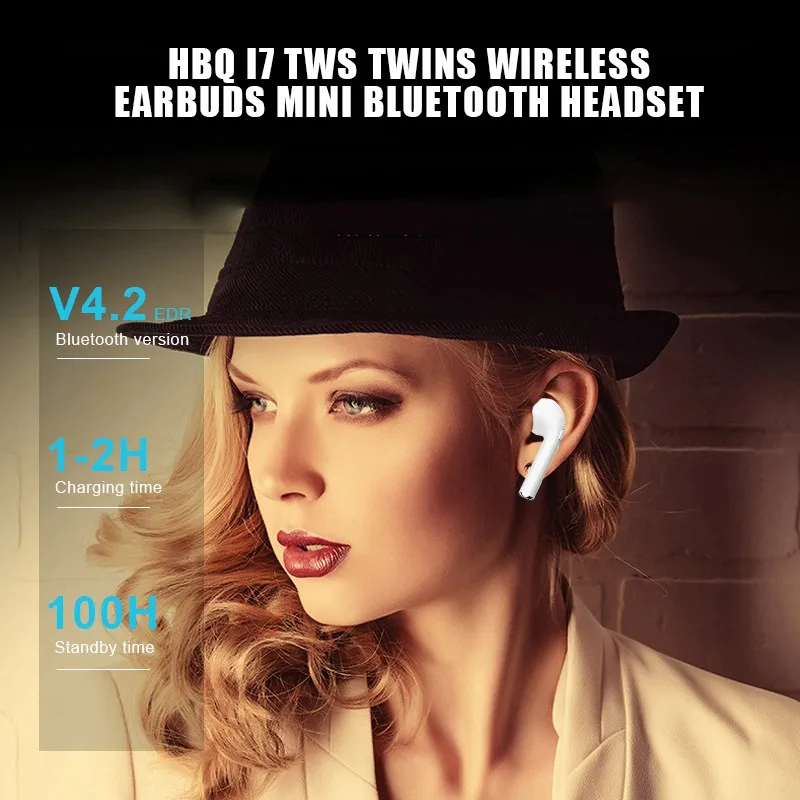 2019 New i7s TWS Mini Bluetooth Earphones Stereo Headset Wireless Earbuds Air Pods With Microphone For iPhone XS/X/8/7 Xiaomi