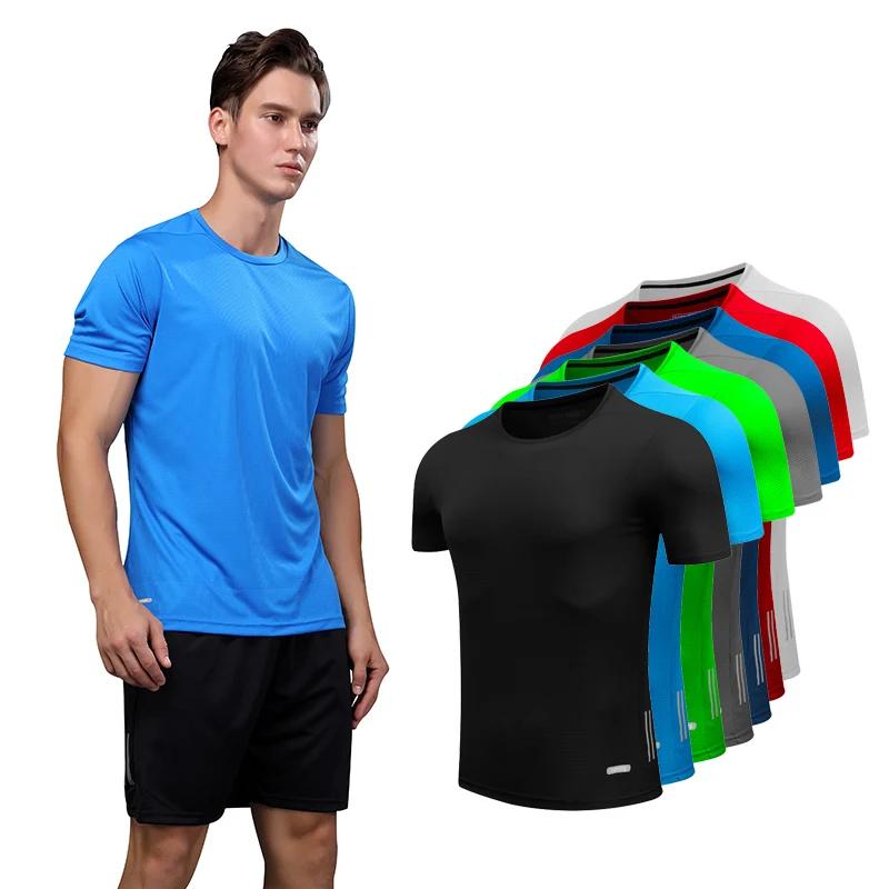 Man's Tshirt Gym Shirt Quick Dry Running Shirt Gym Men's Sportswear