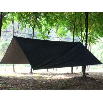 

2019 new square awning camping mat waterproof sunscreen portable multifunctional outdoor awning hammock tent