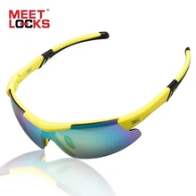 MEETLOCKS Sports Sunglasses, PC Frame Real Revo Lens,100% UV Protection,For Cycling, Baseball, Riding, Running, Golf,Outdoor retro style zinc alloy frame pc lens uv400 protection sunglasses silver red revo