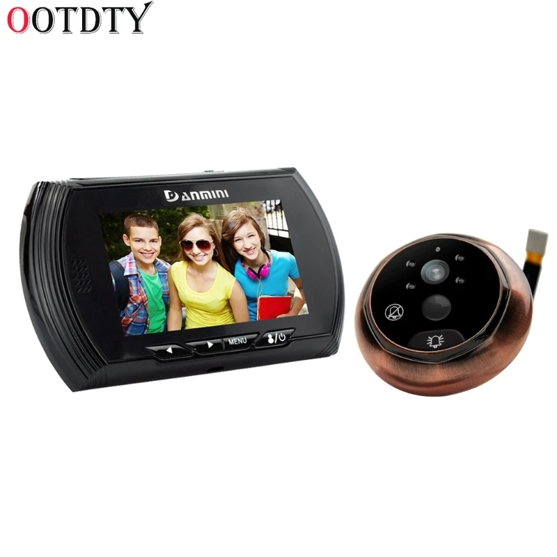 

4.3 Inch HD Smart Digital Camera Peephole Viewer Video Record Door Camera IR Night Vision PIR Motion Sensor No Disturb Doorbell
