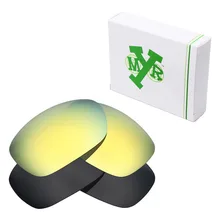 2 пары Mryok поляризованные Сменные линзы для солнцезащитных очков-oxley Ten невидимые черные и 24K золотые