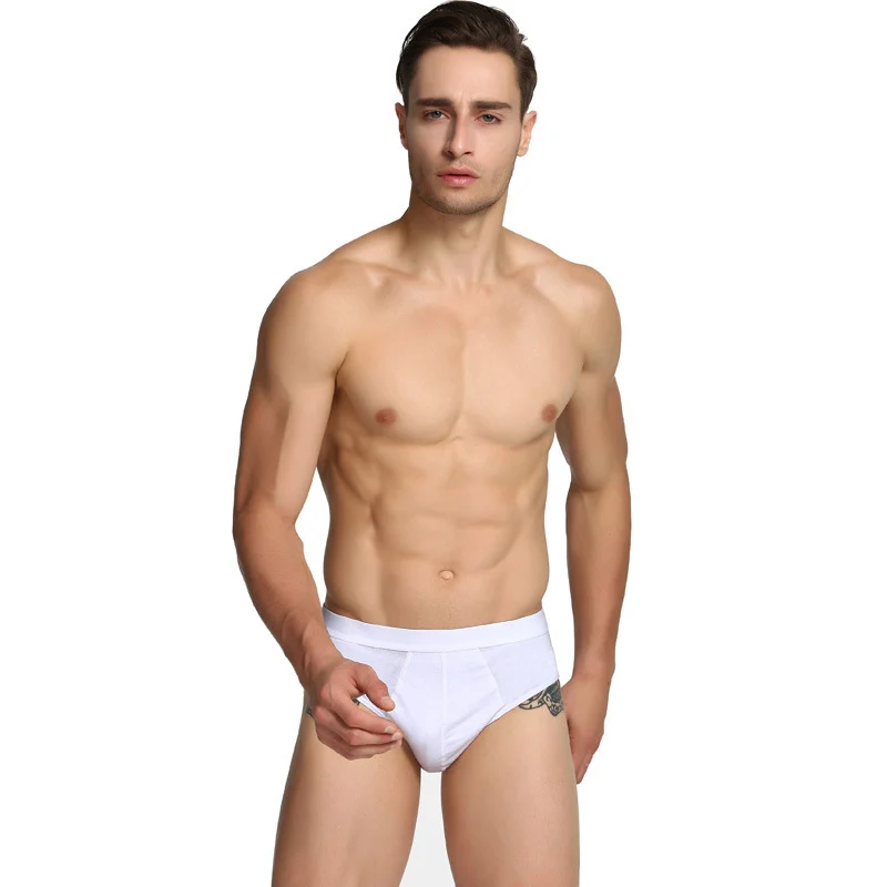 100Cotton men's briefs manufacturers spot color cotton underwear male